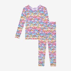 Posh Peanut Rainbow Unicorn Pajama Set